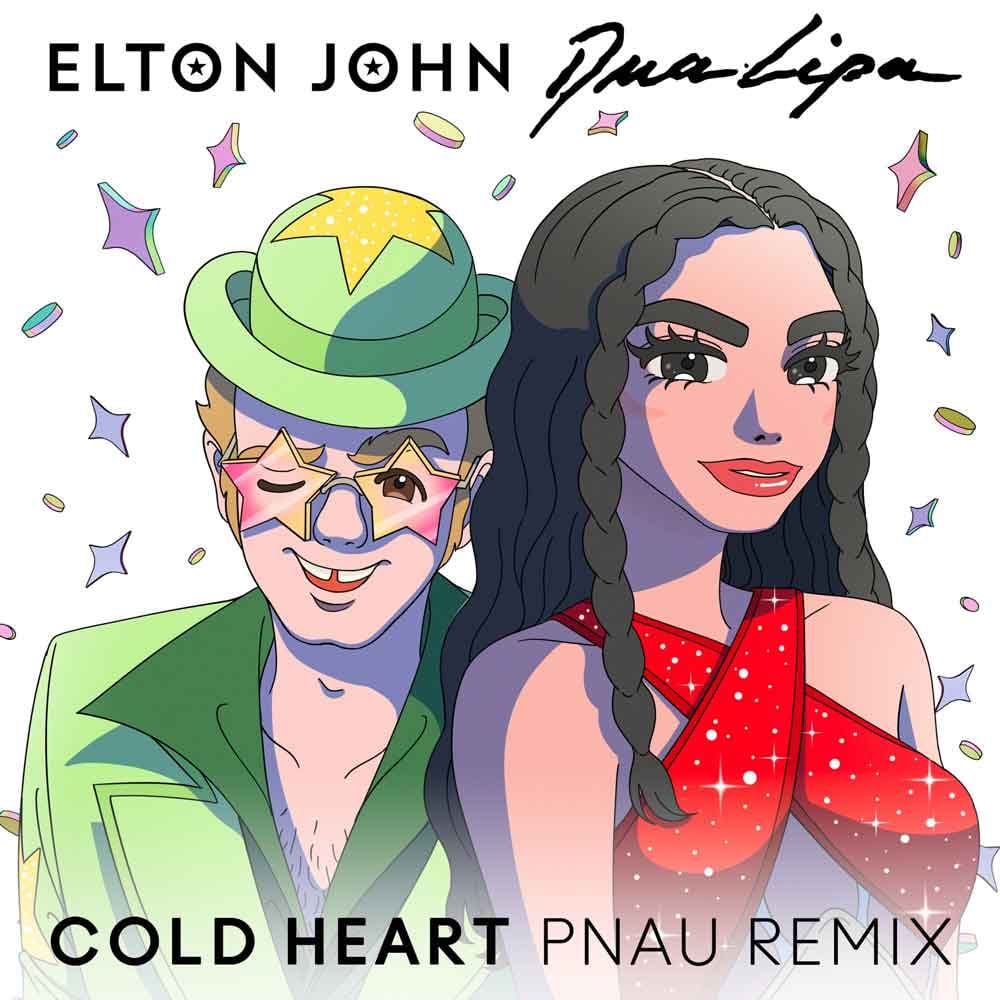 Elton John & Dua Lipa - Cold-Heart (PNAU-Remix) – POSmusic for business background music streaming platform playlists.