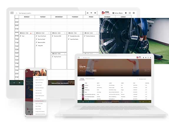 POSmusic background music platform for gyms, spin, Pilates and physio studios – fitness workout playlists
