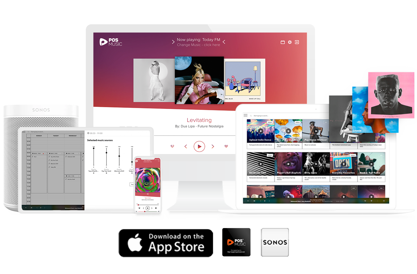 POSmusic Streaming for Business apps