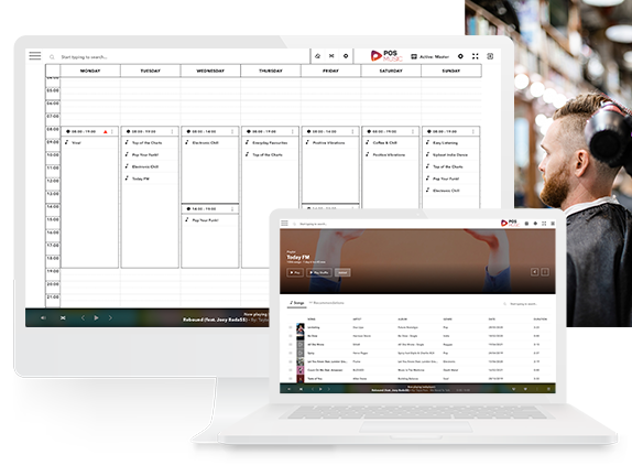 POSmusic background music playlists for hairdressers beauty salons